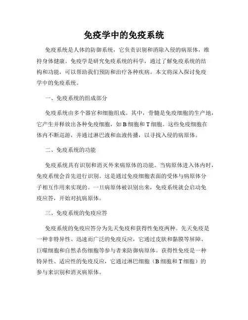 免疫学中的免疫系统