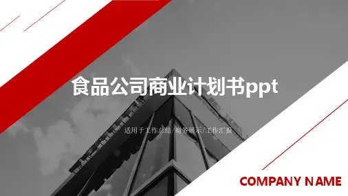 食品公司商业计划书ppt