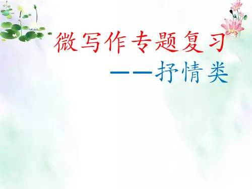 抒情类微写作.ppt