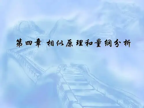 流体力学 第四章 量纲分析