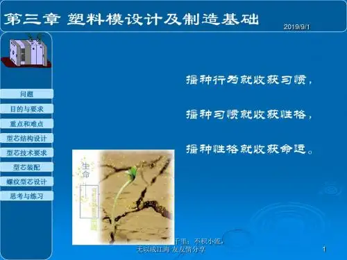 塑料模的设计及制造基础-PPT精品文档