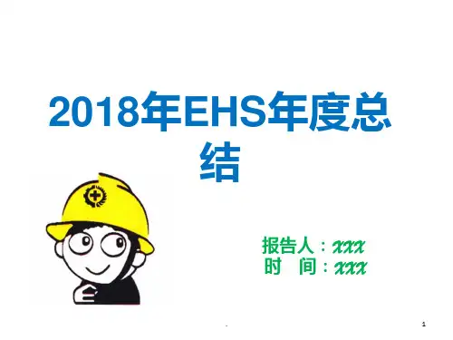 EHS终总结报告PPT课件