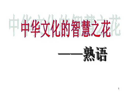 2018高考语文近义成语辨析ppt课件