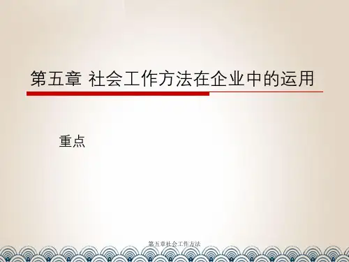 第五章社会工作方法