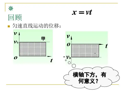 高一物理匀变速直线运动位移与时间的关系PPT课件.ppt