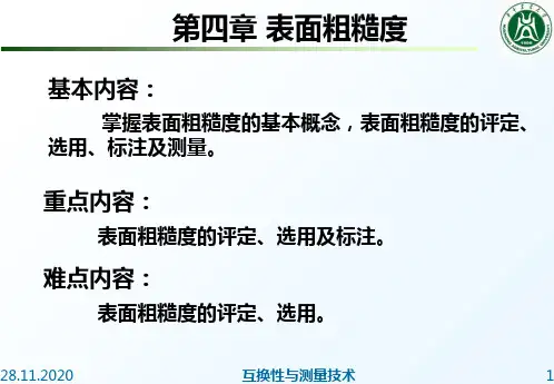 第四章表面粗糙度PPT课件
