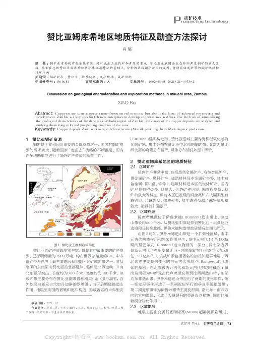 赞比亚姆库希地区地质特征及勘查方法探讨