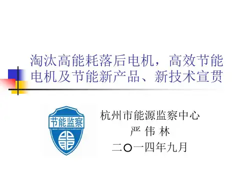 淘汰高能耗落后电机讲课解读