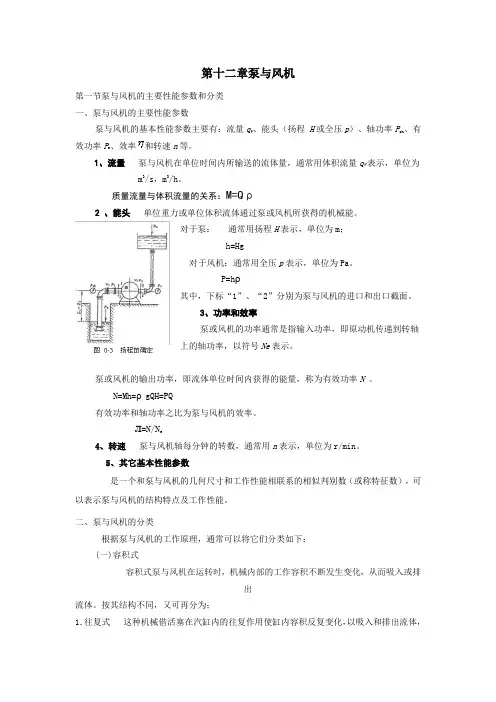 第十二章泵与风机