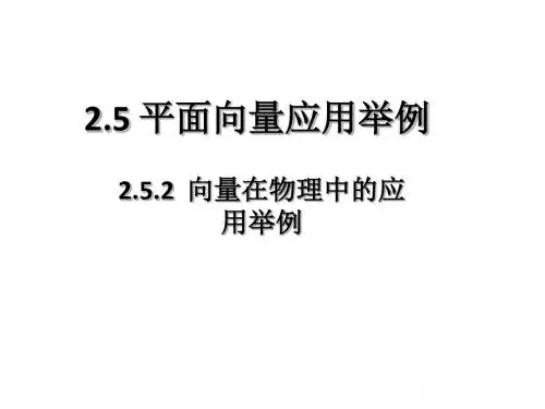 人教A版高中数学必修4《二章 平面向量  2.5 平面向量应用举例 2.5.2 向量在物理中的应用举例》优质课课件_3