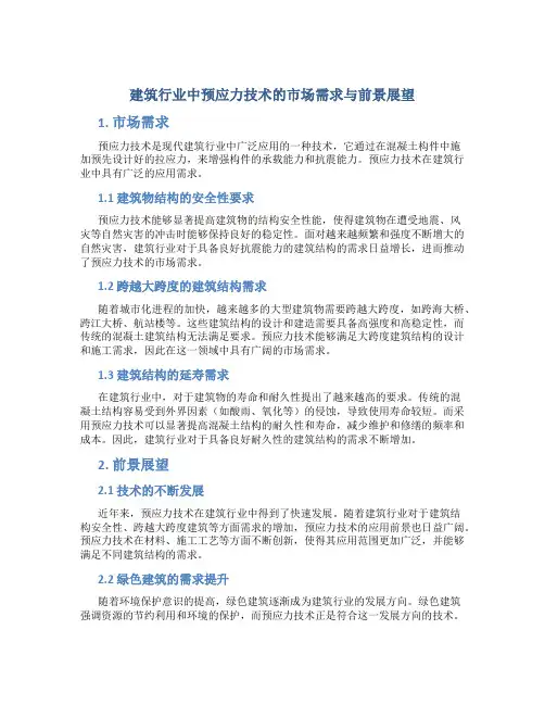 建筑行业中预应力技术的市场需求与前景展望