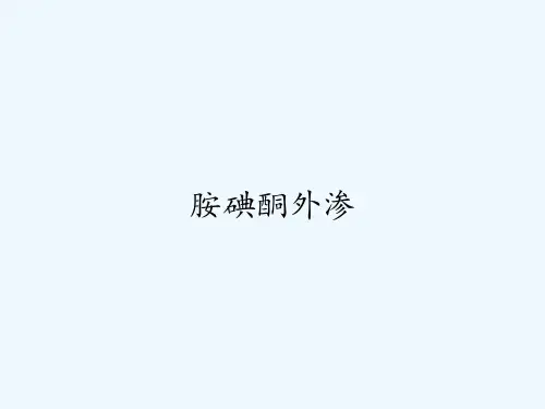 胺碘酮外渗 PPT