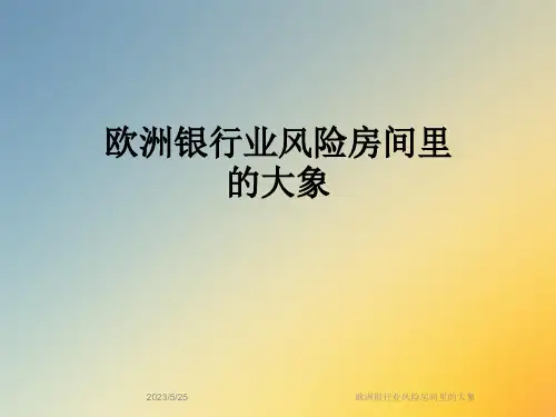欧洲银行业风险房间里的大象