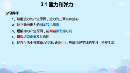 高一物理人教版必修第一册教学课件《重力与弹力》