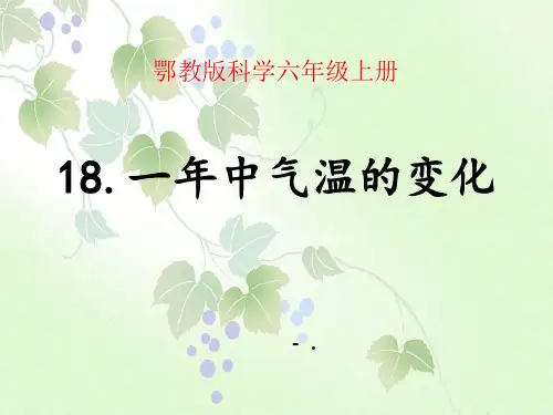 《一年中气温的变化》四季中的变化PPT课件2