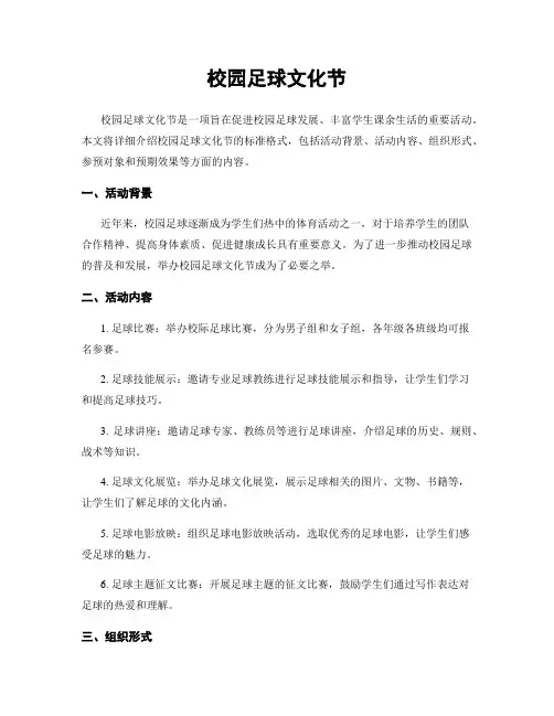 校园足球文化节