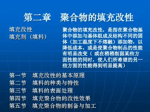 聚合物的填充改性