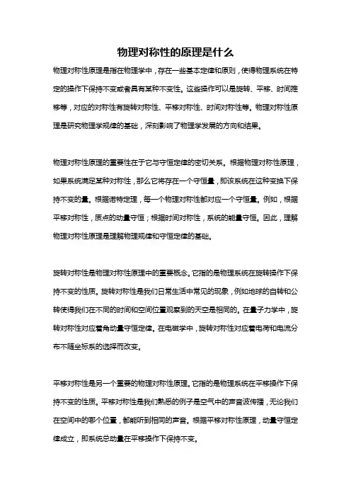 物理对称性的原理是什么