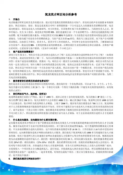 猎头话术