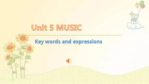 Unit5Keywordsandexpressions单词讲解课件高中英语人教版必修第二册