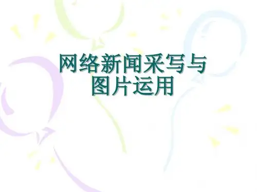 网络新闻采写与图片运用