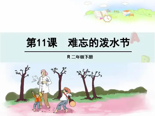 人教版二年级语文下册11难忘的泼水节解析