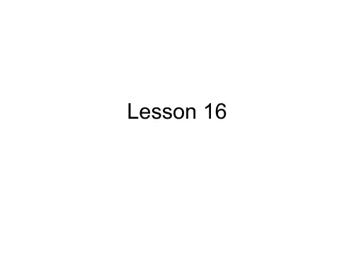 自考高级英语上册lesson 16