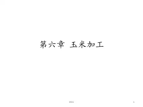 第六章--玉米加工PPT课件