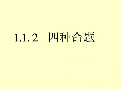 必修2-1课件1.1.2四种命题
