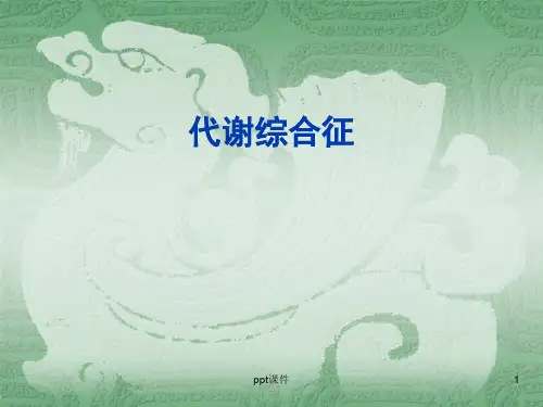 代谢综合征  ppt课件