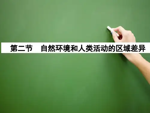 高中地理必修三第二节_自然环境和人类活动的区域差异