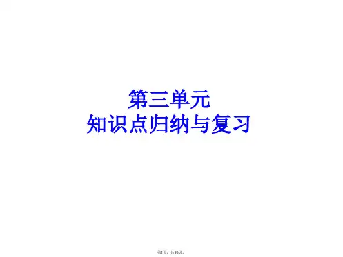 2014冀教版九年级英语总复习Unit3
