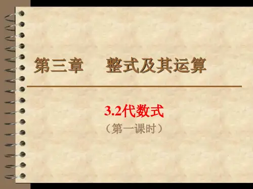 代数式  第一课时优秀课件
