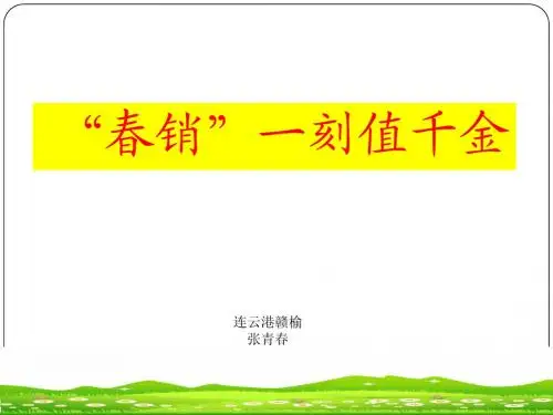“春销”一刻值千金专题