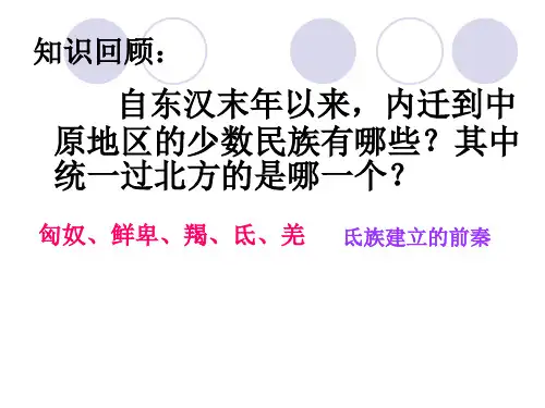 17北方民族大融合PPT课件