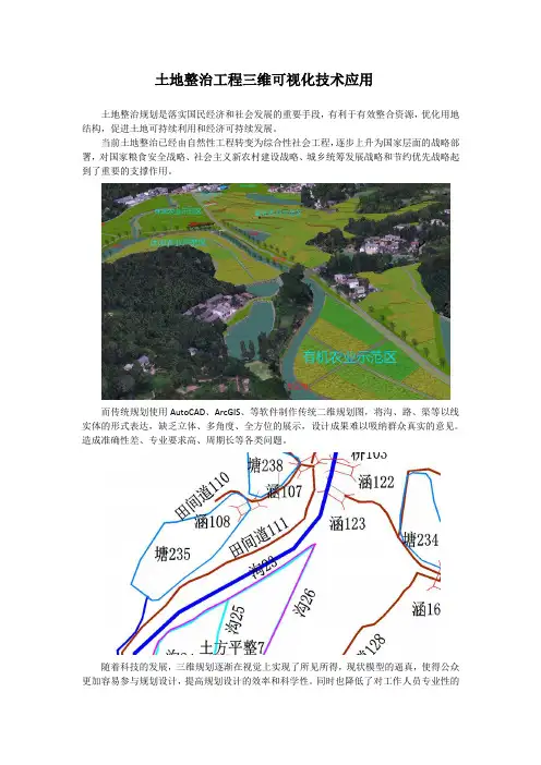 土地整治工程三维可视化技术应用