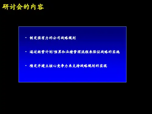 战略规划制定及实施ppt课件
