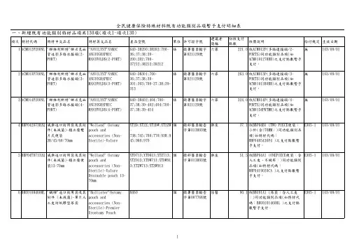 健保器材查詢表说明书