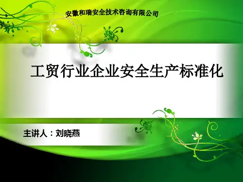 工贸行业企业安全生产标准化