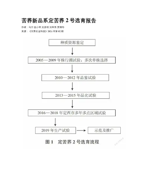 苦荞新品系定苦荞2号选育报告