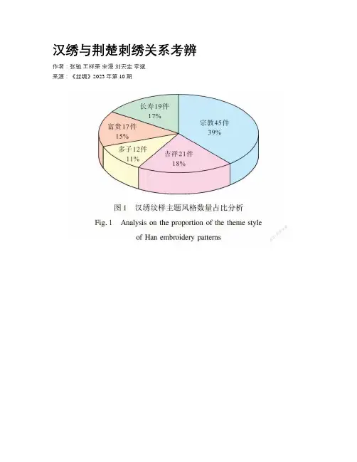 汉绣与荆楚刺绣关系考辨