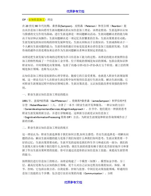 [实用参考]CIP(认知信息加工)理论