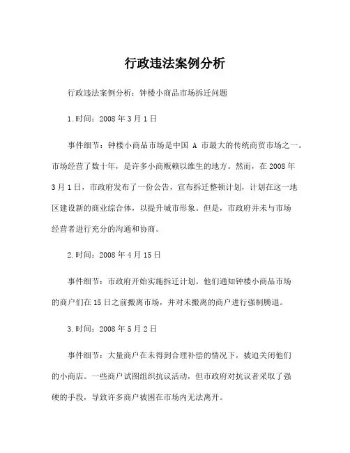 行政违法案例分析