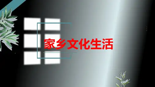 《家乡文化生活》ppt课件