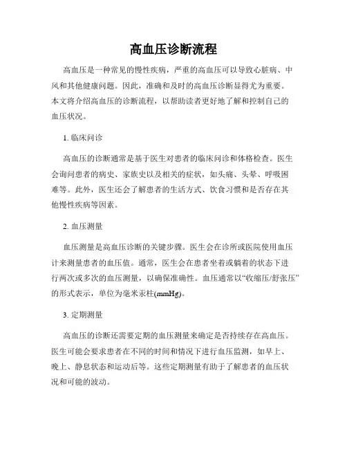 高血压诊断流程