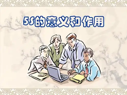 5S的意义和作用(PPT 40张)