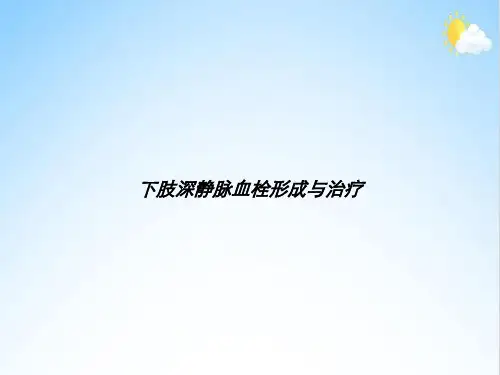 下肢深静脉血栓形成与治疗