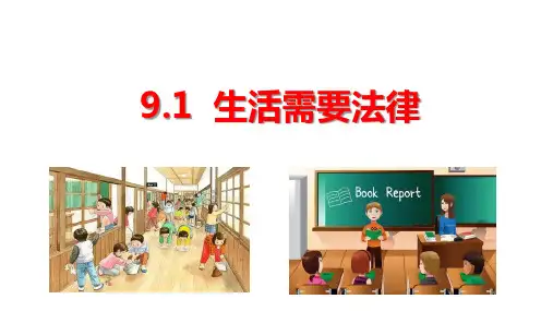 9.1 生活需要法律 课件(36张PPT)-2022-2023学年部编版道德与法治七年级下册