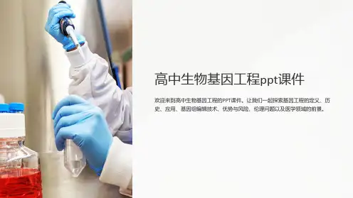高中生物基因工程课件