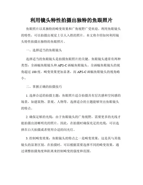 利用镜头特性拍摄出独特的鱼眼照片